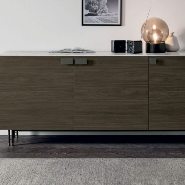“Prometeo sideboard by Tomasella – modern Italian storage unit with layered front panels and sophisticated design”