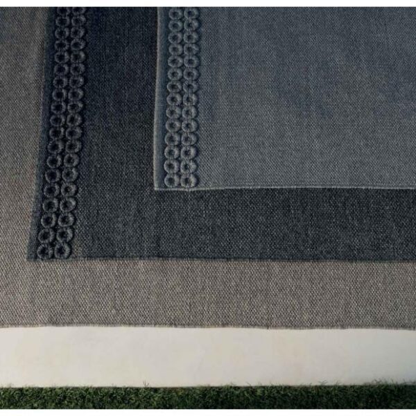 High-end Accessories Square Fabric Outdoor Carpet by Talentispa, modern Italian durable patio rug for Troy, Michigan.