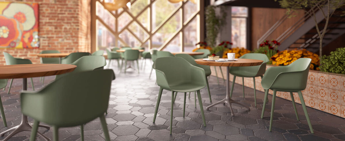Designer Coleuri chair by Viaseating blending comfort and sophistication