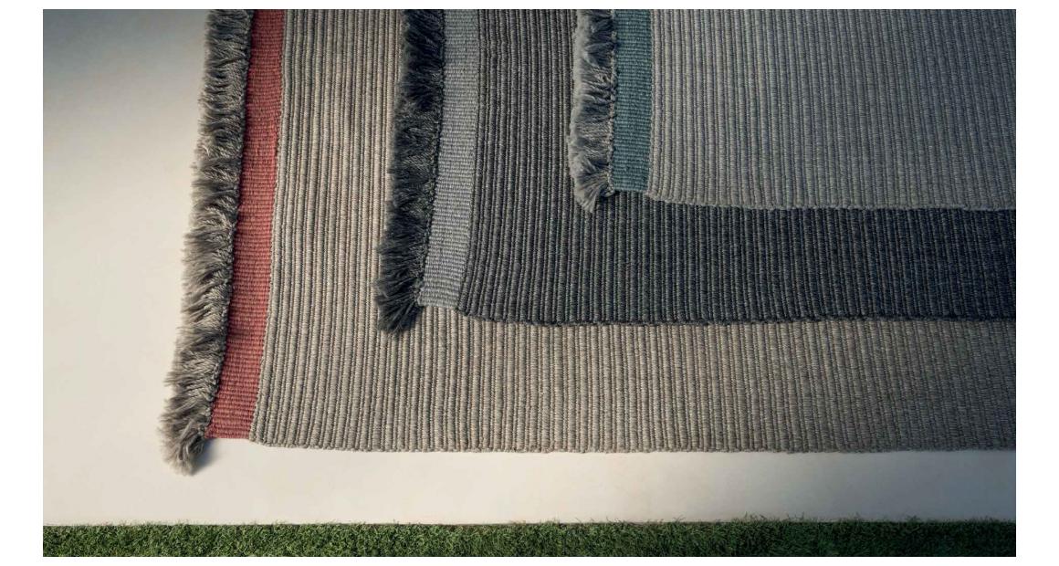 Luxury contemporary Accessories Fabric Outdoor Carpet with Ribs by Talentispa, high-end Italian durable patio rug for Birmingham, Michigan.