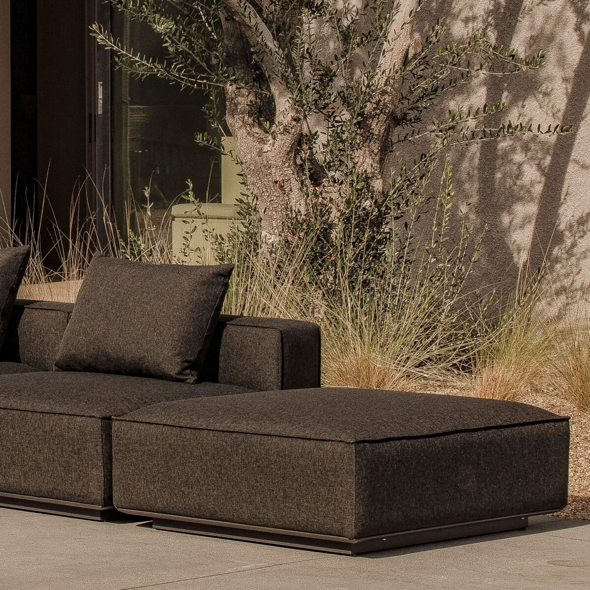 “Harbour Santorini Outdoor Ottoman – luxurious modular ottoman with tailored cushion and durable frame”