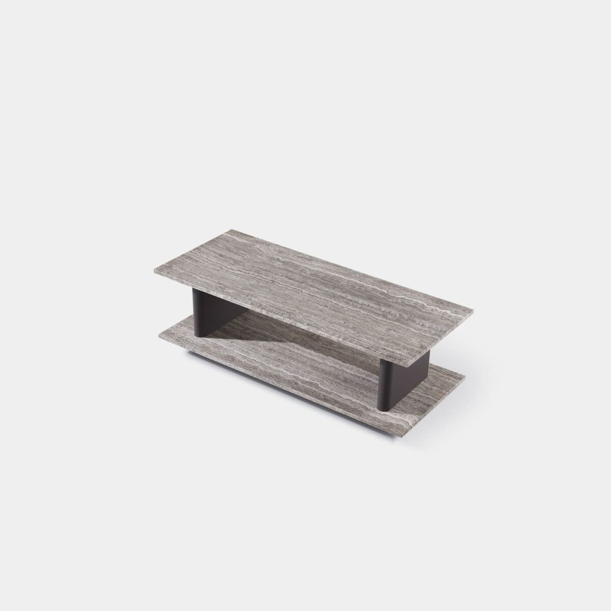 “Santorini Outdoor Stone Rectangle Side Table by Harbour – elegant stone-topped side table for luxury outdoor spaces”