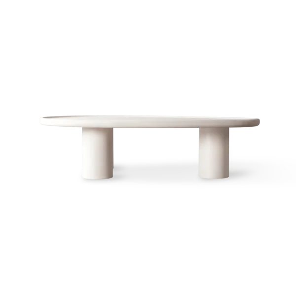 “Scala Almond Coffee Table by Harbour – modern sculptural coffee table with soft almond-shaped silhouette”