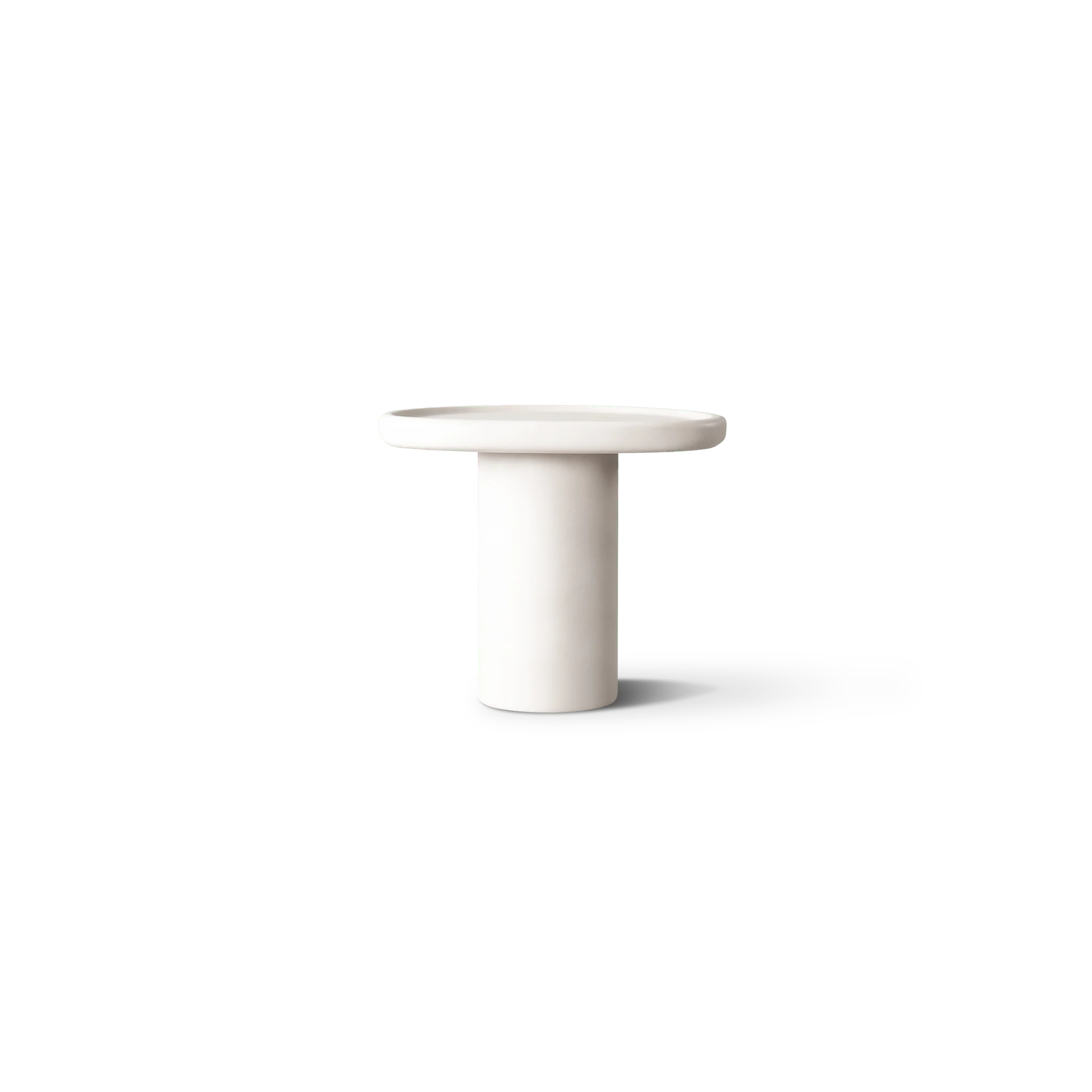 “Scala Side Table by Harbour – sculptural modern side table with organic curves and solid form”