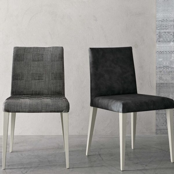 “Tiffany chair by Tomasella – modern Italian dining chair with quilted upholstery and elegant contemporary silhouette”