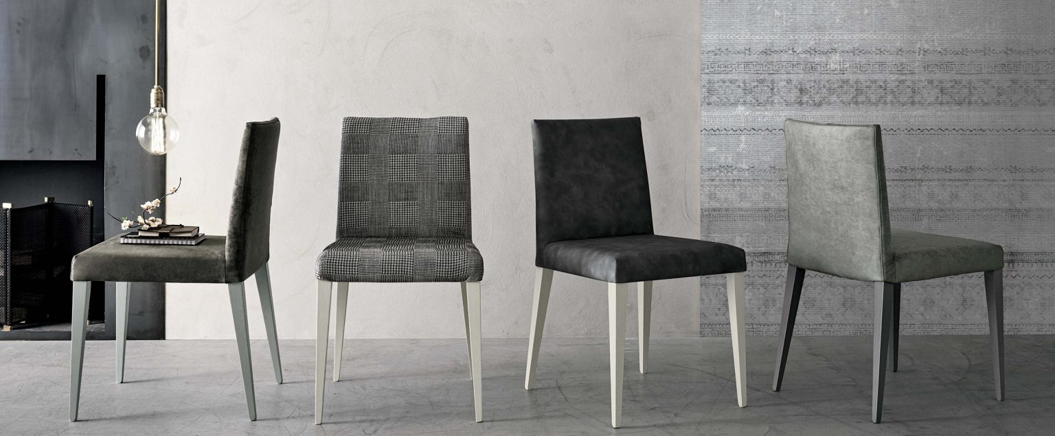 “Tiffany chair by Tomasella – modern Italian dining chair with quilted upholstery and elegant contemporary silhouette”