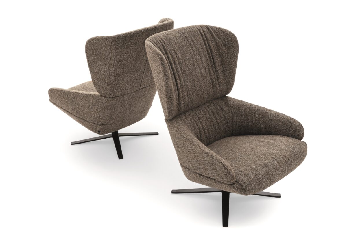 “Ditre Italia CUT & CUT SOFT – contemporary designer armchair featuring soft upholstery and minimalist lines”