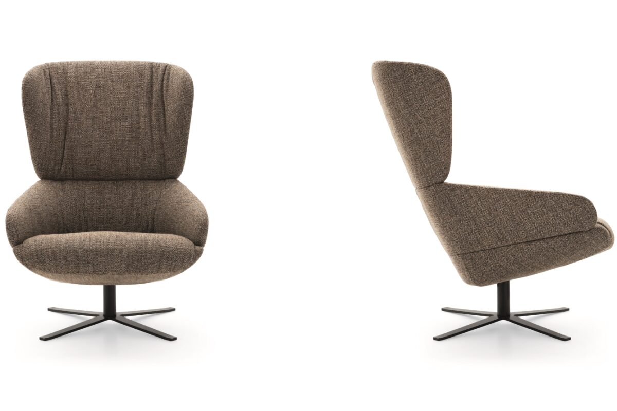 “Modern CUT & CUT SOFT armchair by Ditre Italia – refined occasional chair with sleek arms and compact profile”