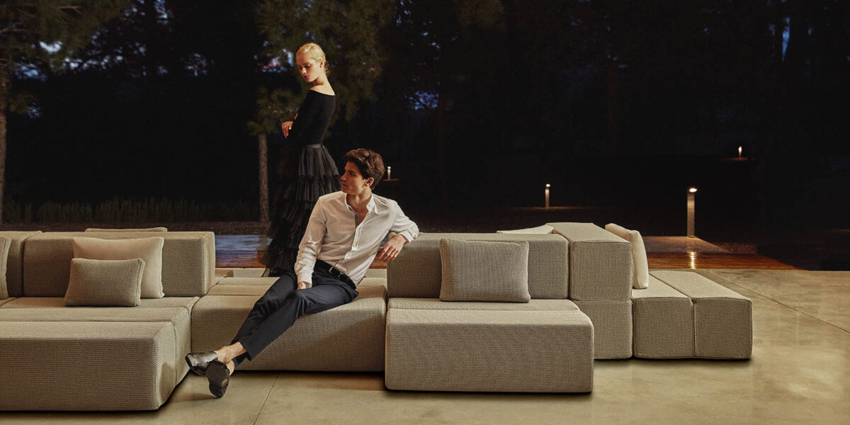 Contemporary Tablet Sofa Modular by Vondom outdoor sofa Royal Oak MI yard