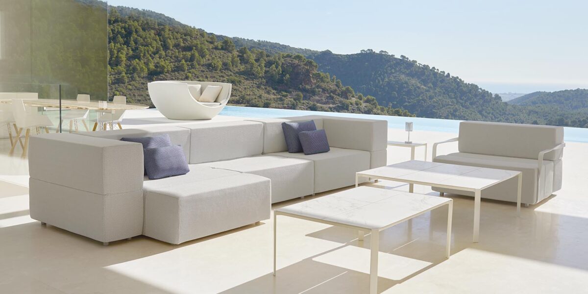 Luxury Tablet Sofa Modular by Vondom modular lounge in Troy Michigan outdoor space