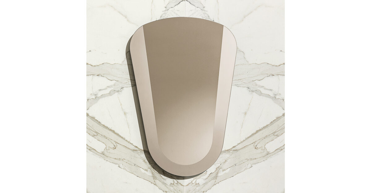 “Hourglass mirror collection by Sovet – minimalist Italian mirrors with iconic hourglass shape”