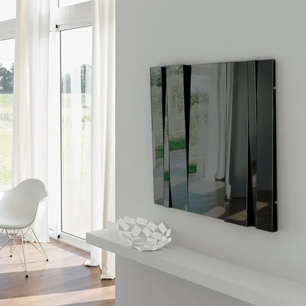 Mirror Fittipaldi by Tonelli Design, modern glass and metal design, Troy Michigan.
