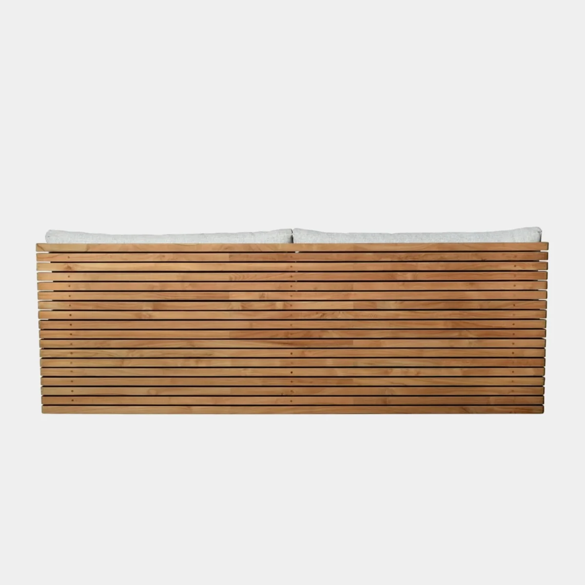 “Close-up of cushions on Tahiti 2-seat armless sofa – weather-resistant and comfortable”