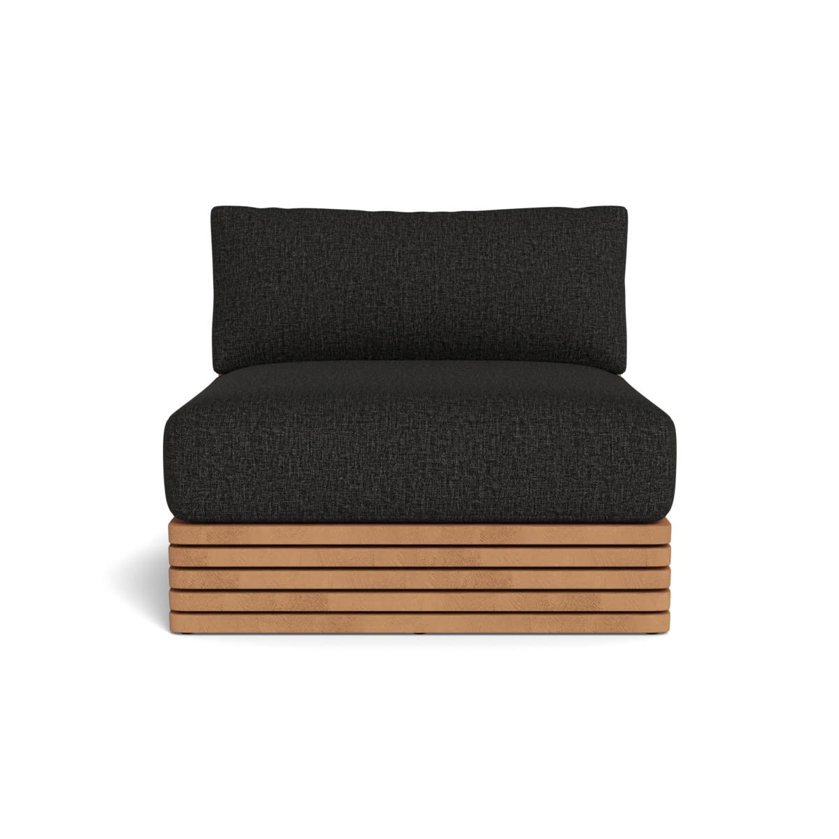 “Outdoor setup featuring Tahiti Armless Single by Harbour – relaxed coastal ambiance”
