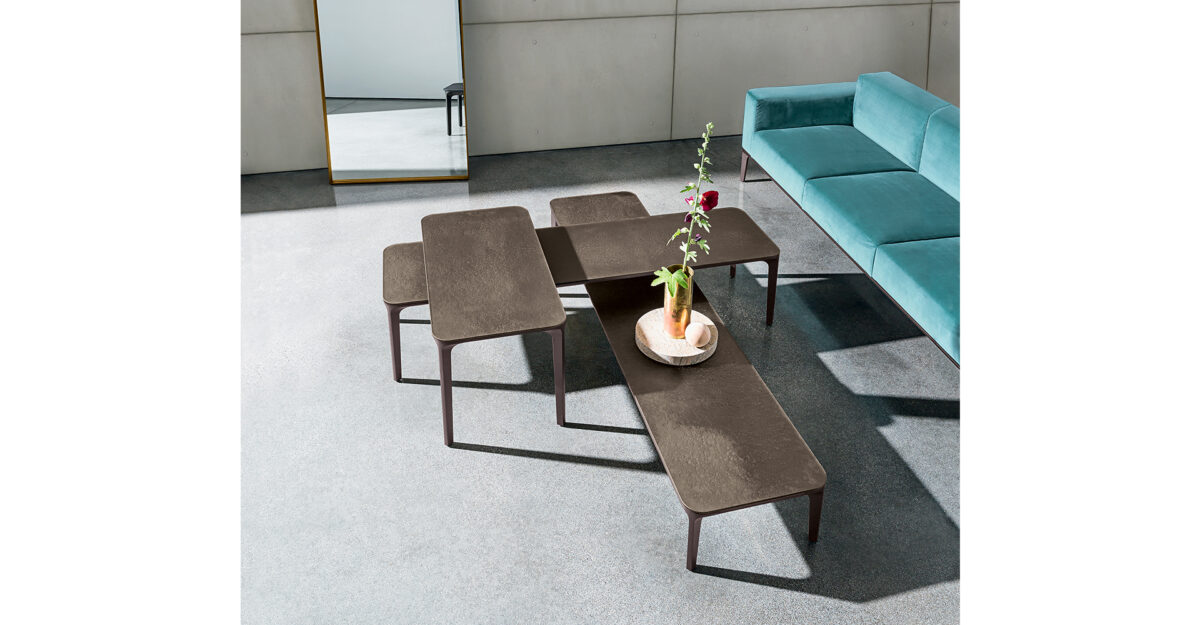 “Sovet Slim H37 Table – contemporary coffee table featuring sleek rectangular or square top and refined silhouette”