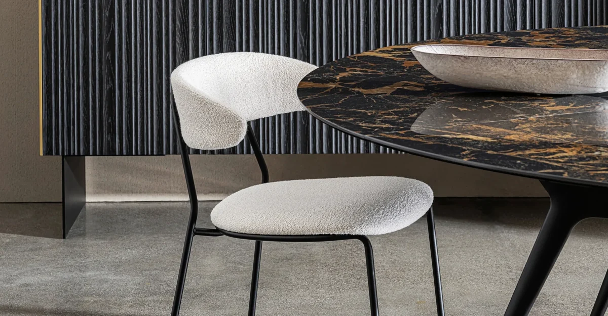 “Arkos XXL Table by Sovet – modern Italian dining table with sculptural base and large glass top”