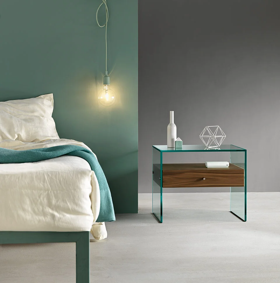 Tonelli Design Bedside Table Secret, sleek and sophisticated furniture, Birmingham Michigan.