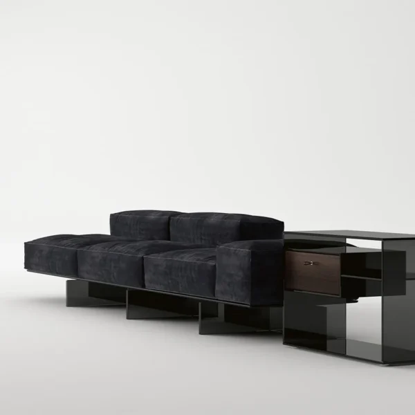 Tonelli Design Side Table Liber, sleek and sophisticated furniture, Birmingham Michigan.