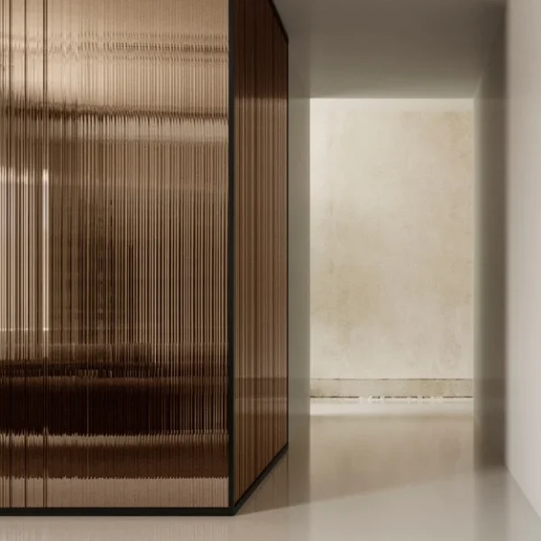 The Wonderwall by Tonelli Design is a pioneering modular glass wall cladding system, marking the brand's first foray into decorative vertical surfaces.