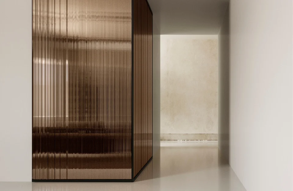 The Wonderwall by Tonelli Design is a pioneering modular glass wall cladding system, marking the brand's first foray into decorative vertical surfaces.