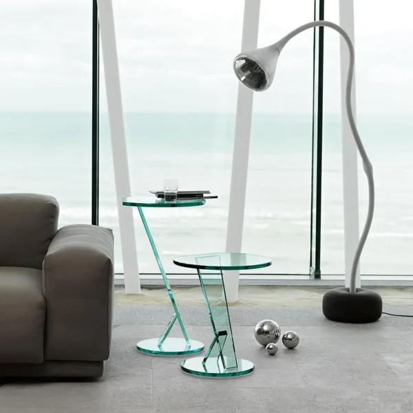 Tonelli Design Side Table Nicchio, luxurious Italian craftsmanship, Birmingham Michigan.