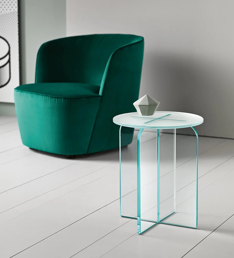 Tonelli Design Opalina Stool, elegant side table, designer Italian furniture, Troy Michigan.