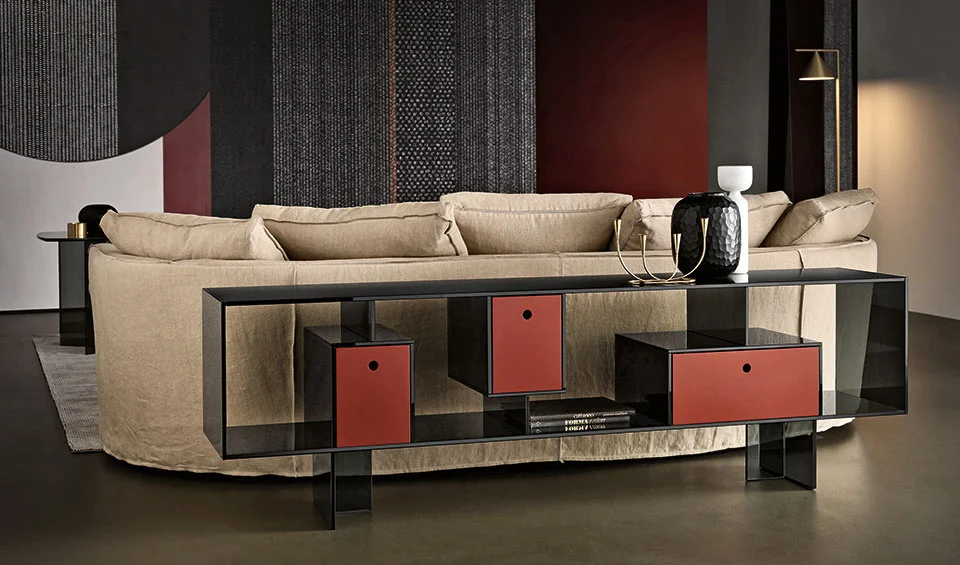 Sideboards Living Room Liber M by Tonelli Design, luxurious contemporary storage, Royal Oak Michigan.
