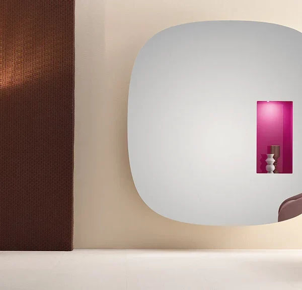 Mirror Aperture by Tonelli Design, modern glass and metal design, Troy Michigan.