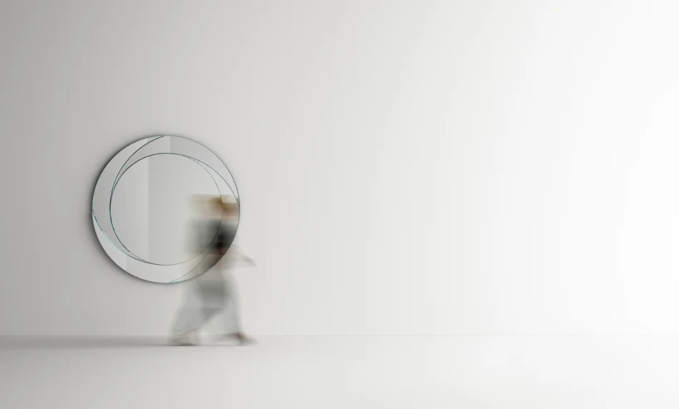 Mirror Whirl by Tonelli Design, dynamic glass design, Troy Michigan.