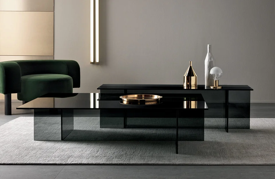 Tonelli Design Sestante, exquisite low table, luxury craftsmanship, Birmingham Michigan.