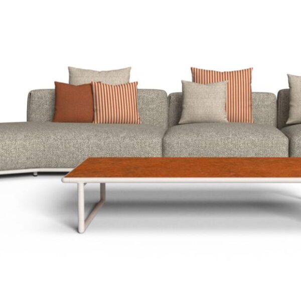 Modern Tressé Modular Sofa by Antonio Rodriguez for Talentispa, high-end Italian outdoor furniture for Royal Oak, Michigan.