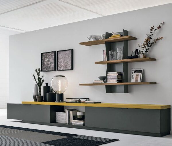 “Tomasella Versus collection – elegant storage furniture combining minimalist lines and sophisticated material contrasts”