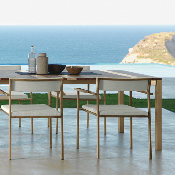 Casilda Dining Table 200×100 by Talenti – spacious rectangular outdoor table with modern minimalist design