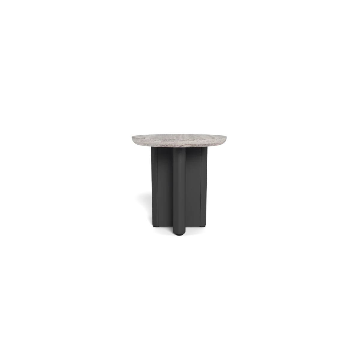 “Close-up of Harbour Victoria round side table – clean silhouette with architectural simplicity”