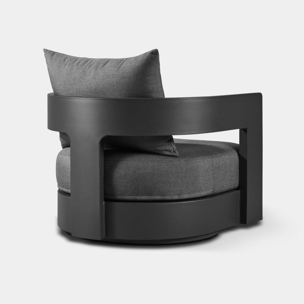 “Victoria Swivel Aluminum Lounge Chair by Harbour – durable, sleek outdoor seating for modern living spaces”