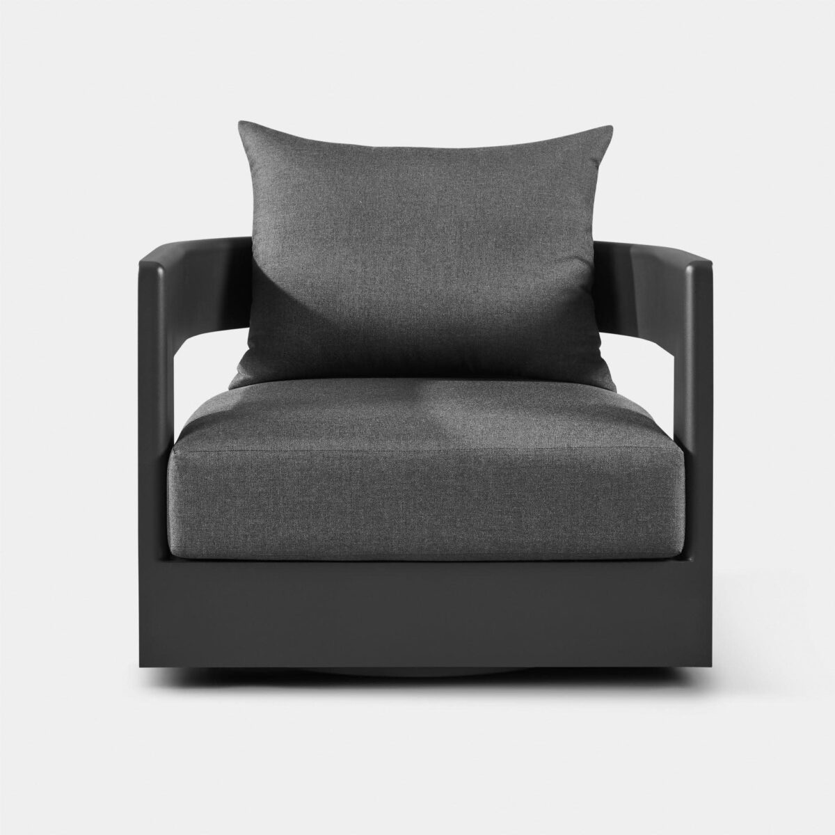 “Harbour Victoria Swivel Lounge Chair – premium aluminum chair for patios and modern terraces”