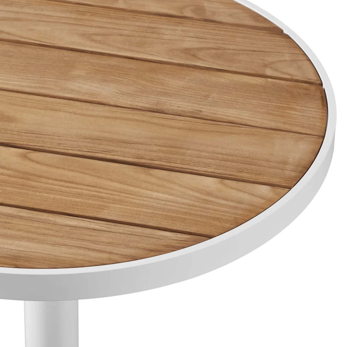 “30 inch round bistro table by Harbour – Vienna series outdoor table with architectural silhouette”