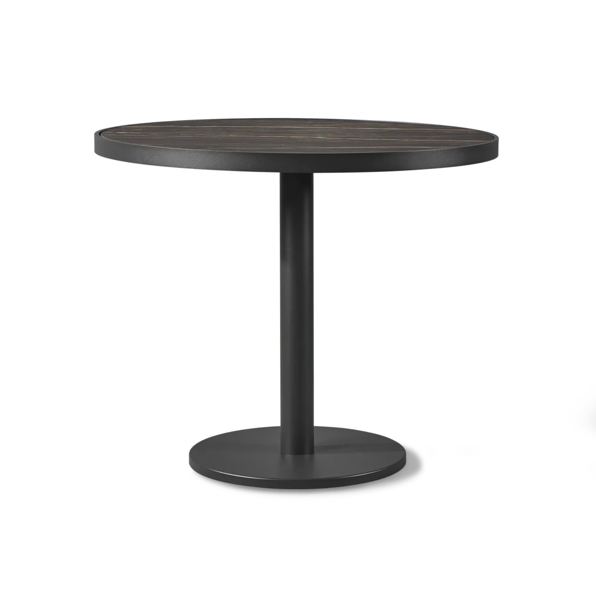 “Modern round bistro table by Harbour – Vienna 36” outdoor dining table with refined silhouette”