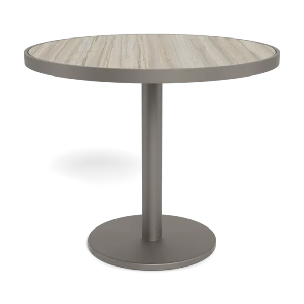 “36 inch round patio table by Harbour – Vienna bistro collection with clean lines and contemporary style”