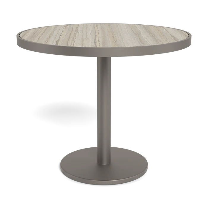 “36 inch round patio table by Harbour – Vienna bistro collection with clean lines and contemporary style”