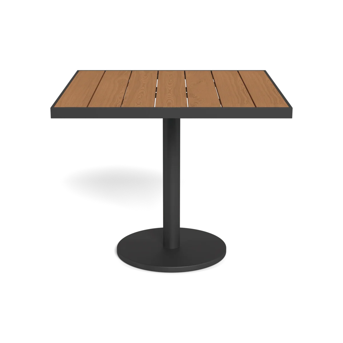 “Vienna 36” square outdoor dining table by Harbour – clean, geometric table design for stylish dining”