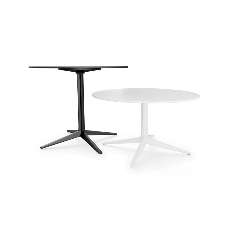 "Lightweight and functional tables from Vondom’s MAKE series, suitable for various settings."