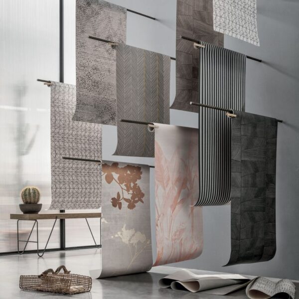 “Wallpaper by Tomasella – modern Italian wall covering with elegant textures and refined contemporary patterns”