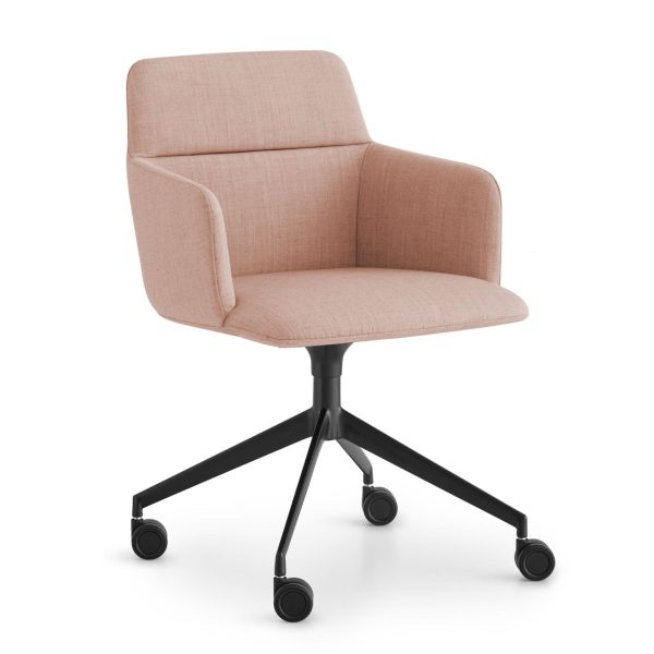 FOIL | Chair with 4-spoke base By Lapalma