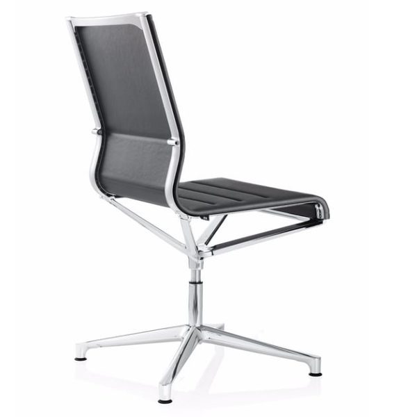STICK CHAIR ATK 4-5 STAR BASE | Leather office chair By ICF