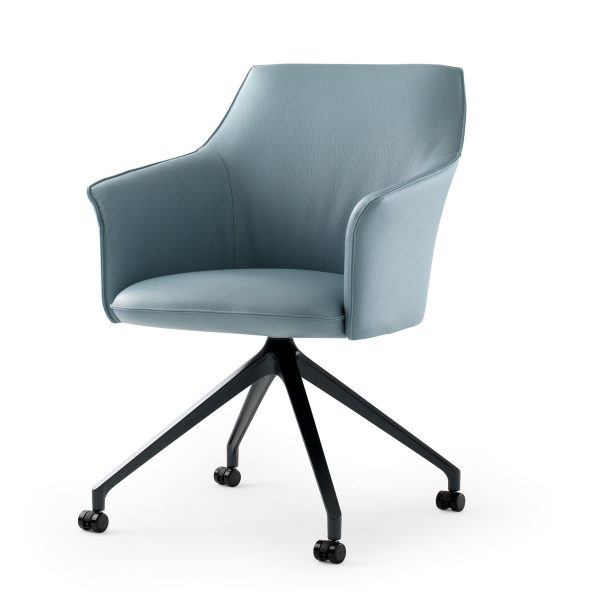 LX671 | Chair with castors By LEOLUX LX