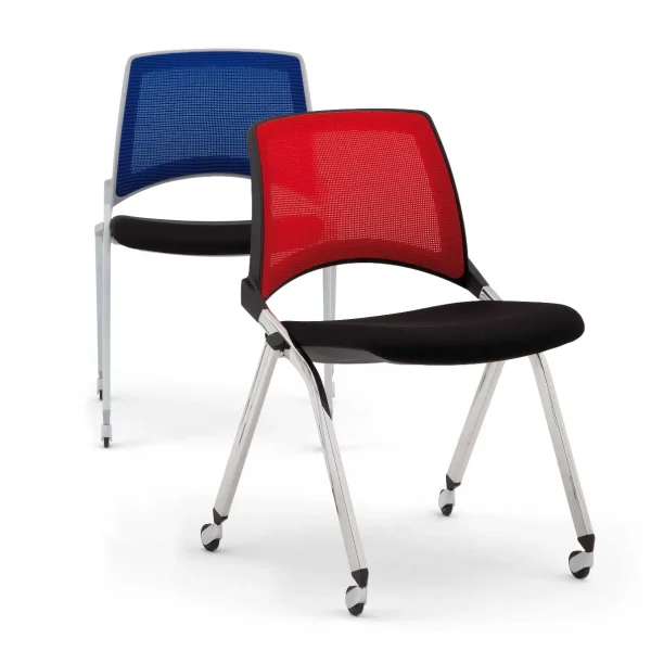 LAKEND NET SOFT | Chair with castors By Diemmebi