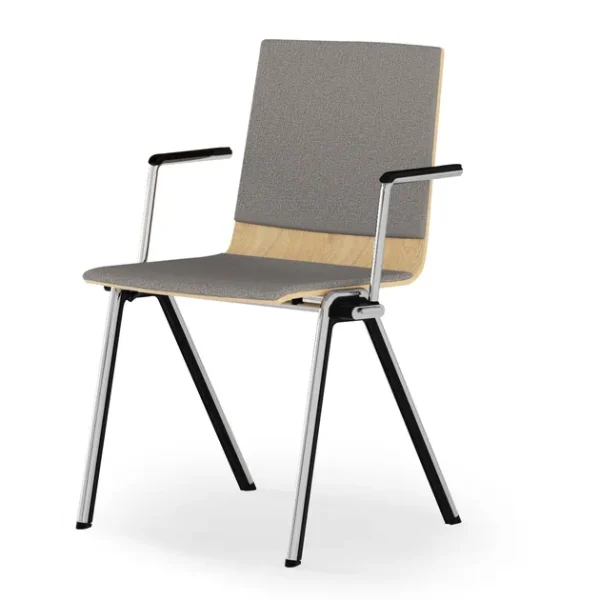 BLAQ WOOD | Chair with armrests By SCHNEEWEISS interior