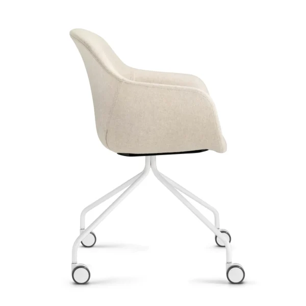 FIORE CLUB | Chair with castors By Dauphin