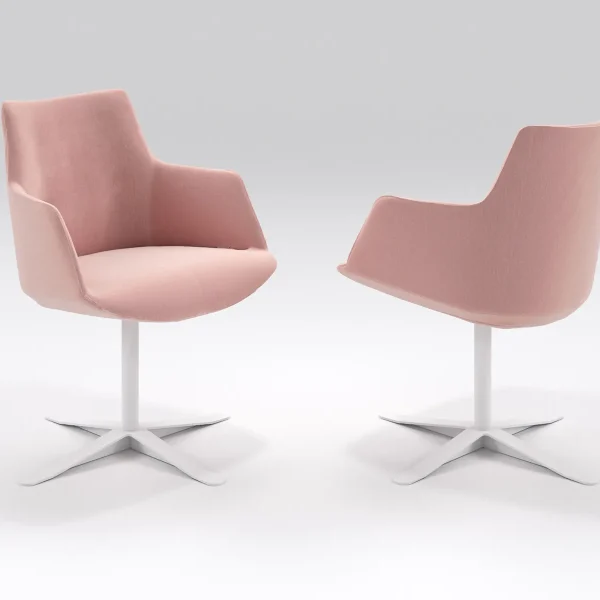 DIVINA | Chair with 4-spoke base By ESTEL GROUP